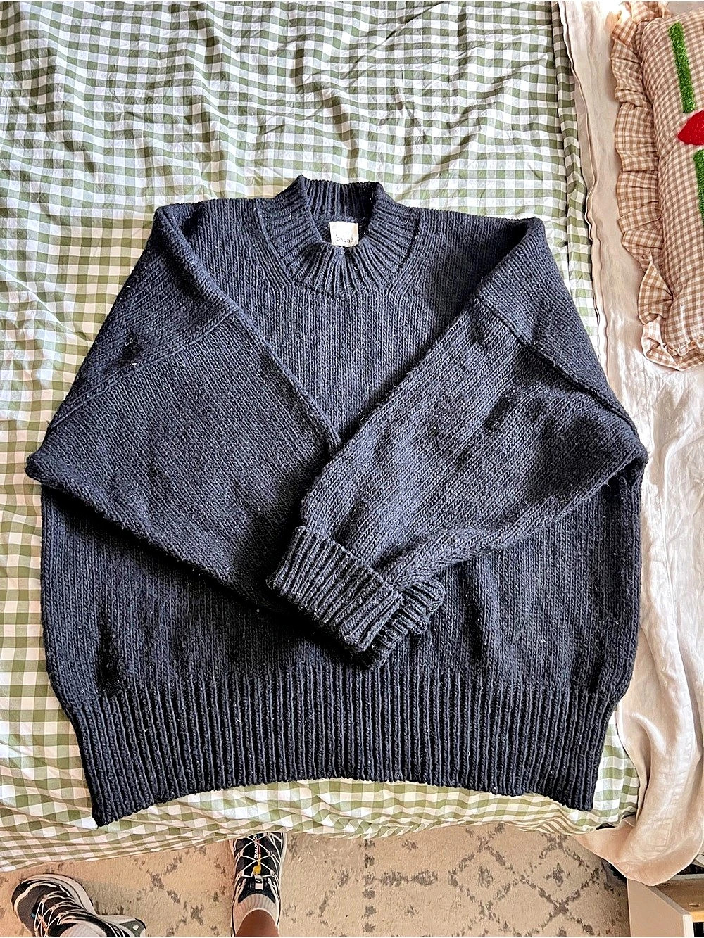 babaà Jumper No11 Black Crewneck Sweater